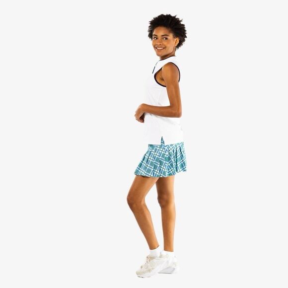 SMITH & QUINN Gwen Sport Plaid Pleated 15" Skort - Picture 6 of 12